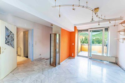 Dachgeschoßwohnung mit Balkon und Ausblick in Gründerzeithaus