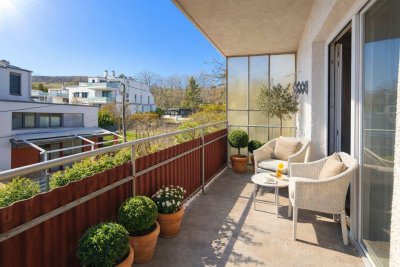 GRÜNOASE + Grinzing-Nähe + Neubau + 3-Zimmer Wohnung + ca. 94m² gew. NFL + Top Grundriss + 2. Stock + Einbauküche + Gartennutzung