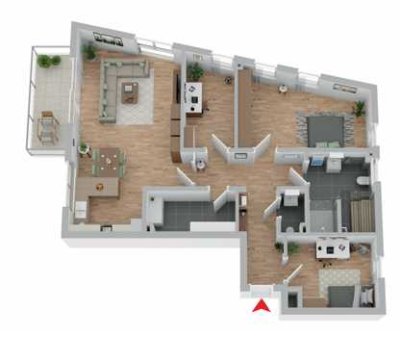 Neubau-Erdgeschosswohnung am Westerberg