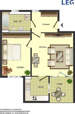 Seniorenwohnung mit WBS - 2-Zimmer in Solingen Mitte