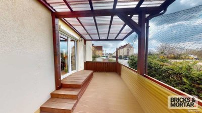 Saniert, effizient, gepflegt: 3-Zimmer-Wohnung mit Terrasse & Garten in Halle