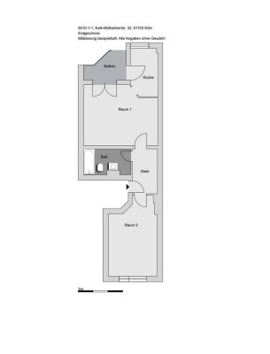 2-Zimmer-Wohnung in Köln
