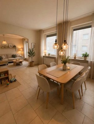 Helle und großzügige Familienwohnung mit offenem Wohn- und Essbereich