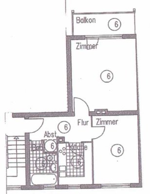 Teilsanierte 2-Zimmer Wohnung mit großem Balkon im grünen Lichtenrade, befristet