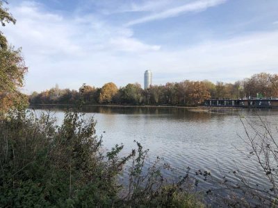 Luxuriös möbliertes Businessapartment / Studentenwohnung mit Terrasse zum See & TG Platz