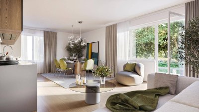 AM HAIN - Weitblick trifft Weitläufigkeit – 4-Zimmer-Wohnung mit zwei Balkonen am Wertheimsteinpark