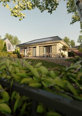 Havelbrise & Heimkinoformat – Bungalow  auf 528 m² Zukunftsgrund in der neuen Siedlung Gollwitz