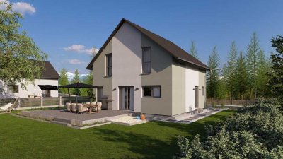 Das Haus wird technikfertig übergeben und dann sind Sie dran - das Material wird gestellt