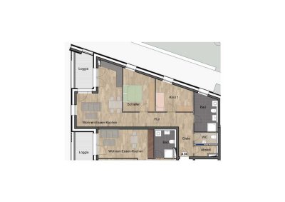 Erdgeschoss- Wohnung A01