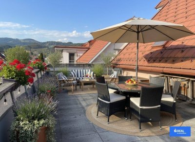 Charmante Dachgeschoßwohnung mit großer Terrasse in Griffen