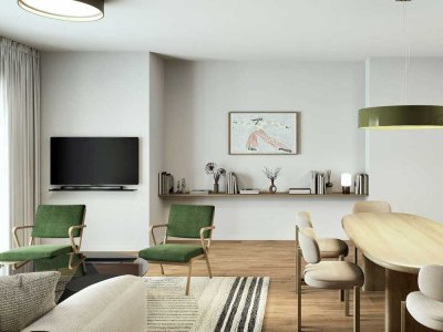 Exklusive Wohnung mit Süd-Ost Ausrichtung und Süd-West Terrasse in ruhiger Lage