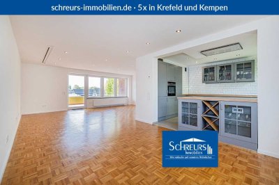 KR - Bockum: Einziehen und Wohlfühlen! Komplett sanierte moderne 4-Zimmer-Wohnung mit Westloggia!