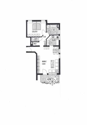 2-Zimmer-Wohnung mit Balkon