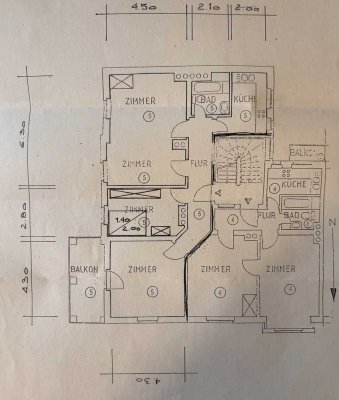 Helle 3-Zimmer-Altbauwohnung mit Balkon im 1. OG in Regensburg-Westenviertel
