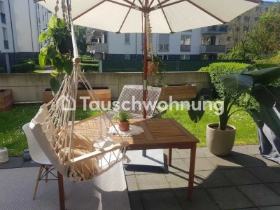 Tauschwohnung: 3 Zi Wohnung mit eigenem Garten, Garage, Rathaus Lichtenberg