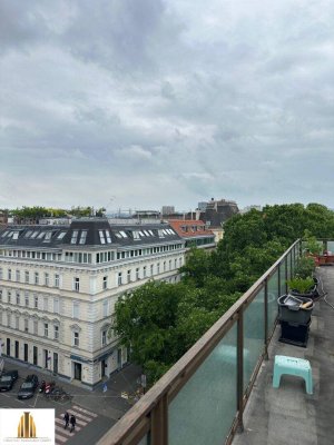 SUPER Dachterrassenwohnung am Mexikoplatz! mit Top-Aussicht! Nächst Prater-City