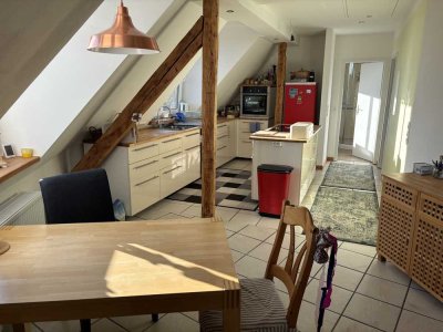 Stilvolle 4-Raum-DG-Wohnung mit Galerie, gehobene Innenausstattung mit Balkon in Berlin Spandau