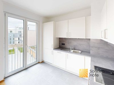 Nur auf dem Sonnenhügel: 3-Zimmer-Wohnung mit moderner Einbauküche und separatem Gäste-WC