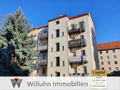 Traumhafte Wohnung in Plagwitz | Fußbodenheizung | Süd-Balkon | Parkett