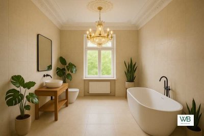 Sanierte Luxus-Altbauwohnungen 1 OG + Balkon zum Mitgestalten - Östliche Ringgebiet Braunschweig