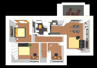 Erstbezug nach Kernsanierung: Moderne 4-Zimmer-Wohnung mit gehobener Innenausstattung und Balkon