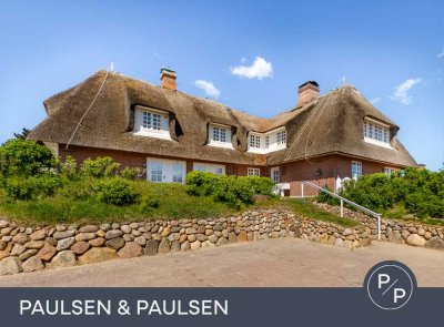 ***RESERVIERT***
Exklusives Kampener Domizil unter Reet mit Terrasse und Meerblick