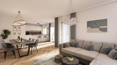 PROVISIONSFREI - Neubauprojekt - Fertigstellung Q3/2025 - 3 Zimmer - 2 Bäder - ca. 97m² NFL - Balkon - Terrassen und Dachgarten - hochwertige Ausstattung