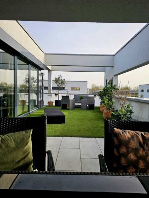 Exklusive Penthouse-Wohnung in perfekter Lage mit großer Dachterrasse und gehobener Ausstattung