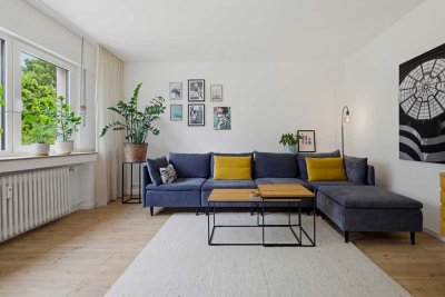 Stilvoll modernisierte 2-Zimmer-ETW mit Balkon, Stellplatz & Garten in ruhiger Lage von Knielingen!