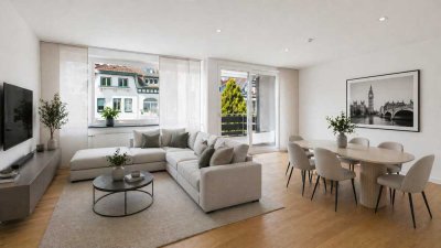 WOHNQUALITÄT PUR! Stilvoll sanierte 3-Zimmer-Wohnung mit 2 Balkonen in Bestlage von Grafenberg