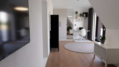 Neubau TOP Maisonette Wohnung im Herzen von Aachen, teilmöbliert oder vollmöbliert