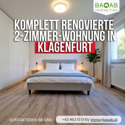 Hochwertig sanierte 2-3 Zimmer-Wohnung mit Balkon & Lift in Toplage Klagenfurt