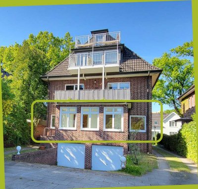 Ruhig & Grün in Langenhorn - Großzügige 3 Zimmer-Wohnung mit Wintergarten + Gartenanteil