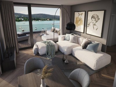 TOP LAGE - SEESUITE mit gigantischer Aussicht in bester Lage &amp; Seezugang am WÖRTHERSEE (Anlegerobjekt)