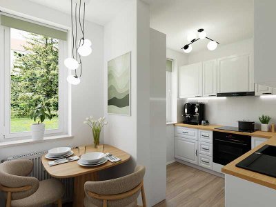 Typ 2 A | Modern, kompakt und mit Wohlfühlfaktor - Ihre neue 2-Raum-Wohnung mit Südbalkon