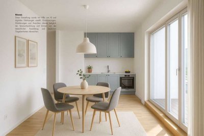 2-Zimmer-Penthouse mit 2 großen Terrassen