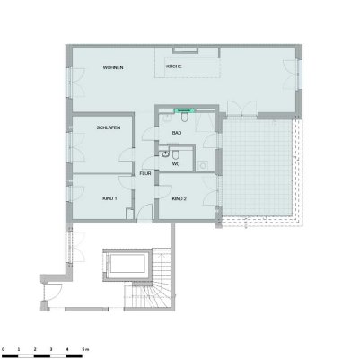 Erstbezug einer 4 -Zimmer-Neubauwohnung im 3.OG mit Dachterrasse in Weidenpesch – barrierefrei!