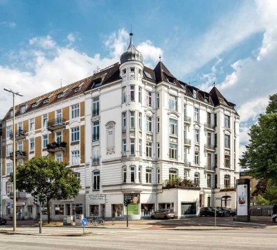 Repräsentative Altbauwohnung -!Gewerbe möglich!- in zentraler Lage nahe Alster und Kuhmühlenteich