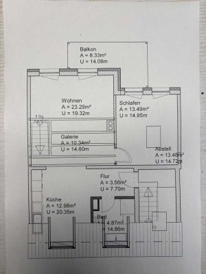 Charmante 2,5-Zimmer Maisonette-Wohnung mit Balkon in Greifswald
