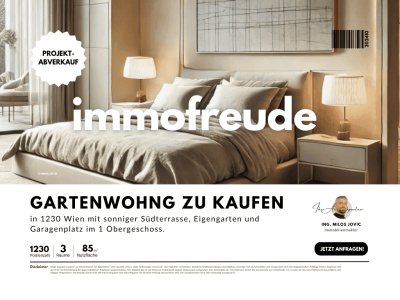 Rollstuhlgerechte-3 Zi-Neubau- Gartenwohnung im 1OG mit Süd-Terrasse und Garagenstellplatz zu kaufen!