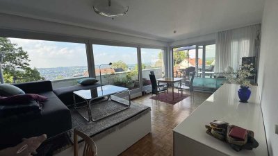 Kleines Penthouseappartement nähe Toelleturm mit Blick über Wuppertal