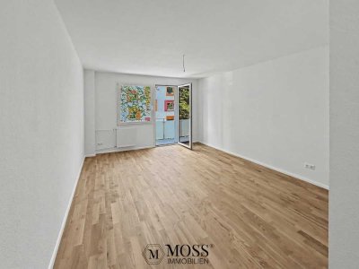 Sanierte hochpaterre 3-Zimmerwohnung mit Balkon und option Einliegerfläche im Keller