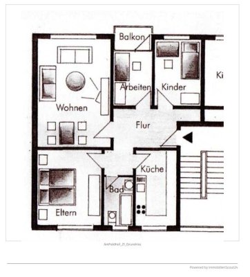 4-Zimmer Wohnung mit Balkon in Düsseldorf-Hubbelrath