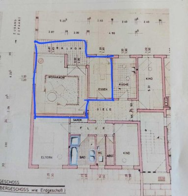 1,5 Zimmer in WG
