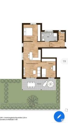 Lebendig wohnen in Zeilsheim: 3-Zimmer-Wohnung mit Garten und Carport