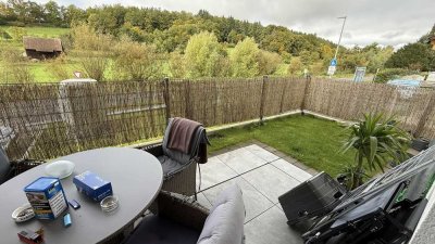 Gemütliche 2-Zimmer-Wohnung mit riesiger Terrasse in Ortsrandlage Aidlingens