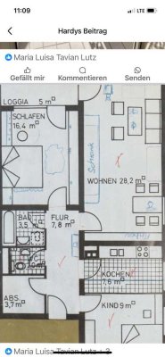 Freundliche 3-Zimmer-Wohnung mit gehobener Innenausstattung mit Balkon und EBK in Kaiserslautern