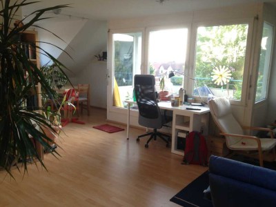Gepflegte DG-Wohnung mit zweieinhalb Zimmern sowie Balkon und  EBK in Baltmannsweiler Hohengehren