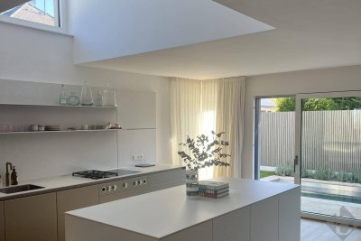 Townhouse am Überfuhrsteg mit Pool und Panoramablick