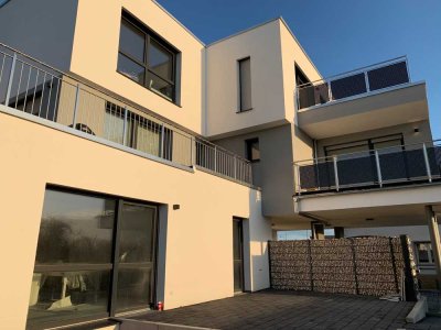 Edle & moderne 3-EG-Wohnung mit Gäste-WC, schöner Sonnenterrasse und PKW-Stellplatz - BJ 2019